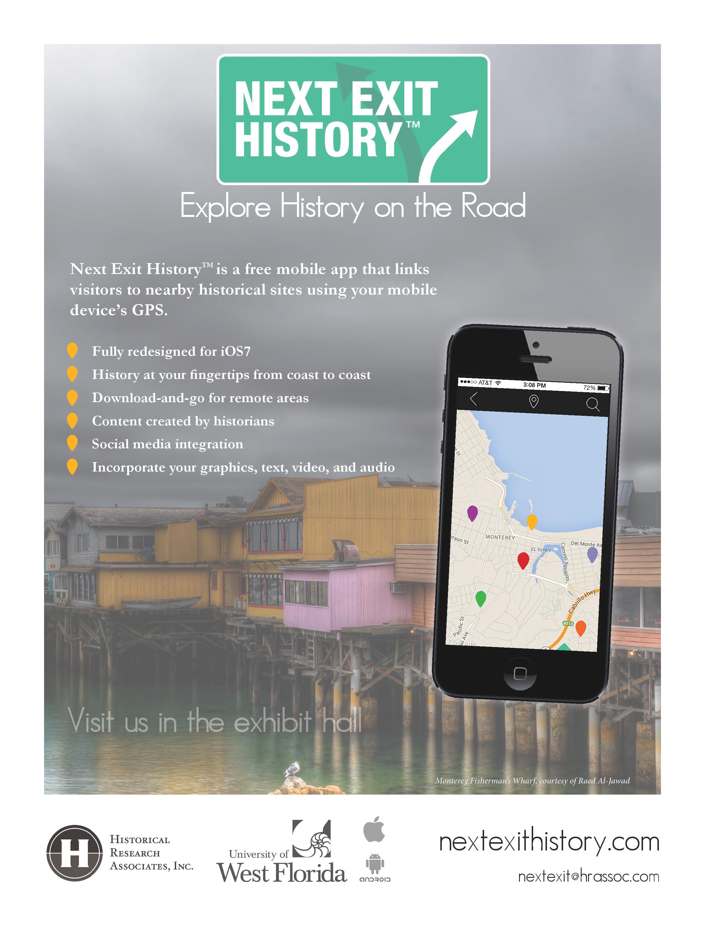 Next Exit History - Historical Travel App by Historical Research Associates